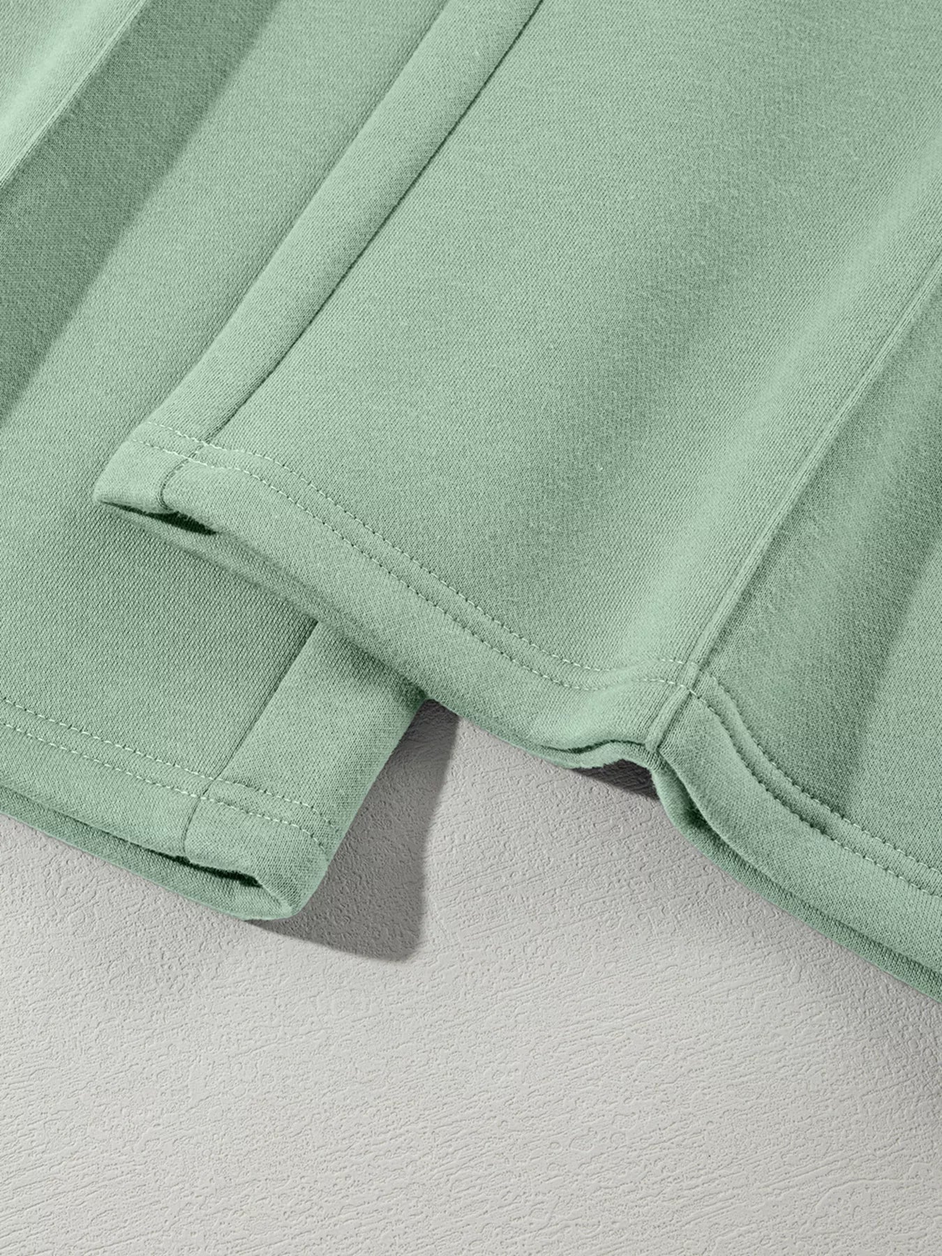 Sarah Express Women's Drop Shoulder Zip Up Jacket and Drawstring Pants Active 2pcs Set