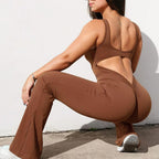 Women's Backless Yoga Jumpsuit Slim Fit Activewear