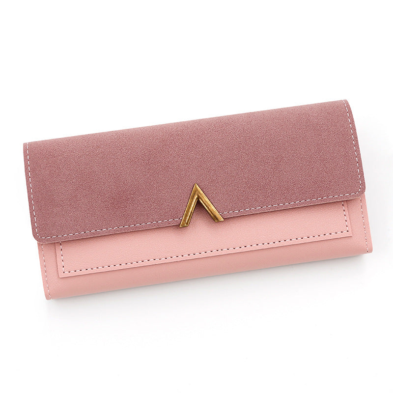 Sarah Express Long Wallet | PU Leather Multi-Card Organizer Pink