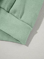 Sarah Express Women's Drop Shoulder Zip Up Jacket and Drawstring Pants Active 2pcs Set