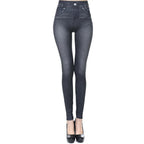 Women's High Waisted Jeggings Denim Leggings Stretchy Skinny Pants