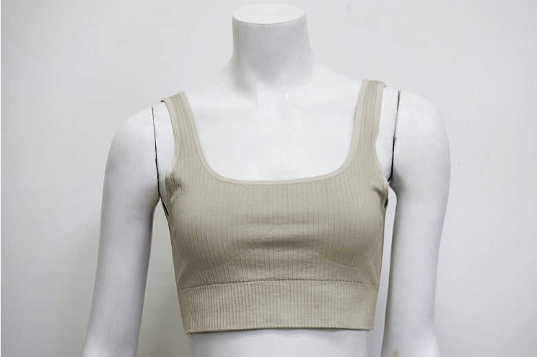 Women's Cotton Blend Yoga Exercise Set 2 Piece Sports Bra Leggings