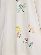 Sarah Express Women's Embroidered Crew Neck Long Sleeve Sweatshirt