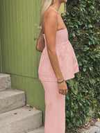 Sarah Express Women's Tube Top and Pants Set