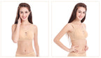Women's Plus Size Wireless Cotton Comfort Bra Removable Padding
