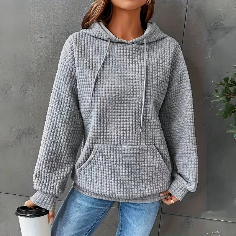 Women's Loose Fit Hooded Long Sleeve Sweatshirt Casual Pullover Top