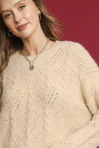 Women's Pearl-Embellished Long Sleeve Sweater | Fast Shipping | Sarah Express
