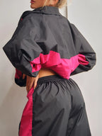 Sarah Express Women's Zip Up Long Sleeve Top and Pants Set