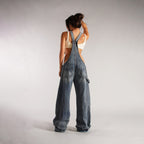 Women's Y2K Denim Overalls High Waist Wide Leg Suspender Jumpsuit