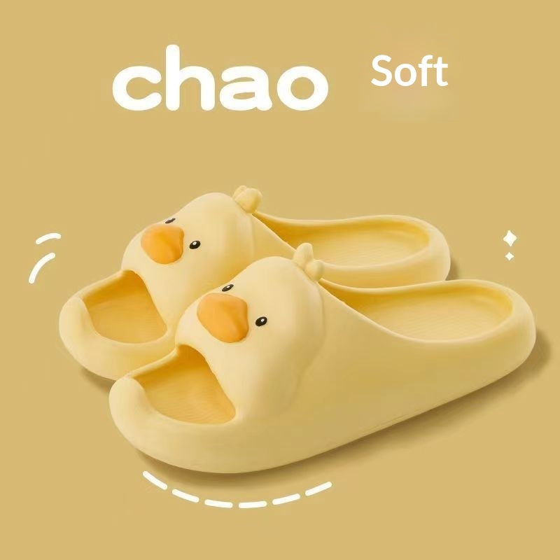 Sarah Express Women's Duck Slippers | Non-Slip Toe-Strap PVC Indoor Outdoor Slides