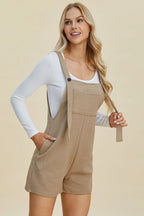 Sarah Express Women’s Plus Size Textured Sleeveless Romper Casual