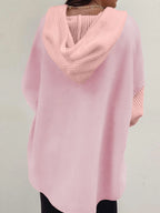 Sarah Express Women's Drawstring Button Front Hoodie