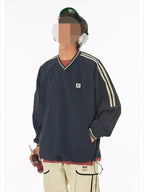 Harajuku Retro Oversized Pullover Sweater Unisex Street Style