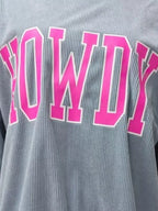 Sarah Express Women's Howdy Oversized Sweatshirt with Pockets - Round Neck Pullover