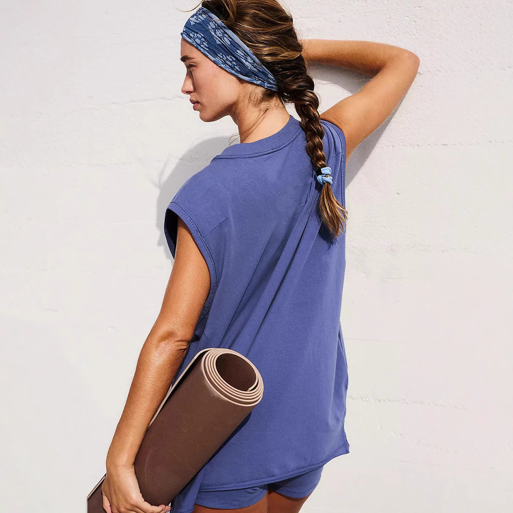 Women's Sleeveless Athletic Set Tank Top and Shorts Activewear