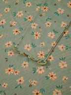 Sarah Express Women's Floral Print Mesh Long Sleeve Top