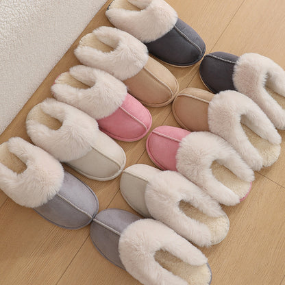 Sarah Express Plush Fur Slippers - Warm Non-Slip Indoor House Shoes