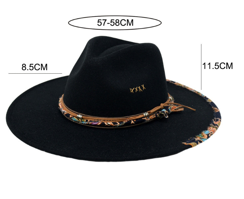 Women's British Wool-Like Felt Hat Bell Crown Elegant Winter