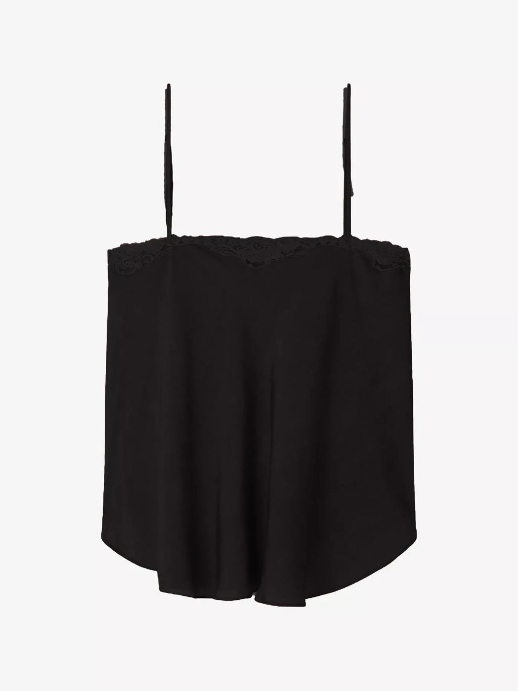 Sarah Express Women's Lace Trim Flowy Cami Top