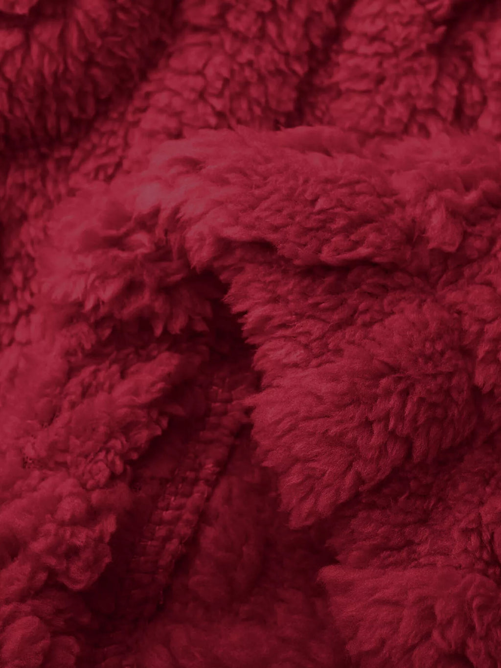 Sarah Express Women's Double-Breasted Fleece Longline Coat