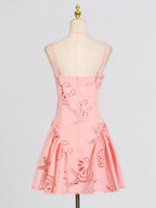 Sarah Express Women's Hollow Out Adjustable Strap Mini Dress