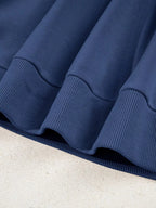 Sarah Express Women's Notched Raglan Sleeve Sweatshirt with Lace Detail