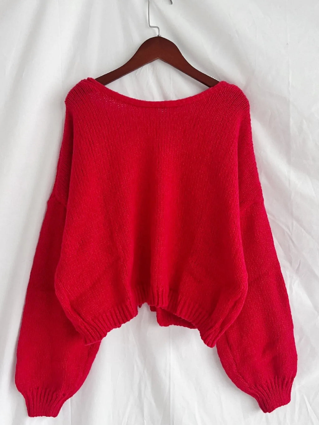 Sarah Express Women's Tied Drop Shoulder Cardigan