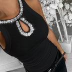 Women's Embroidered Sleeveless Vest Pullover Top