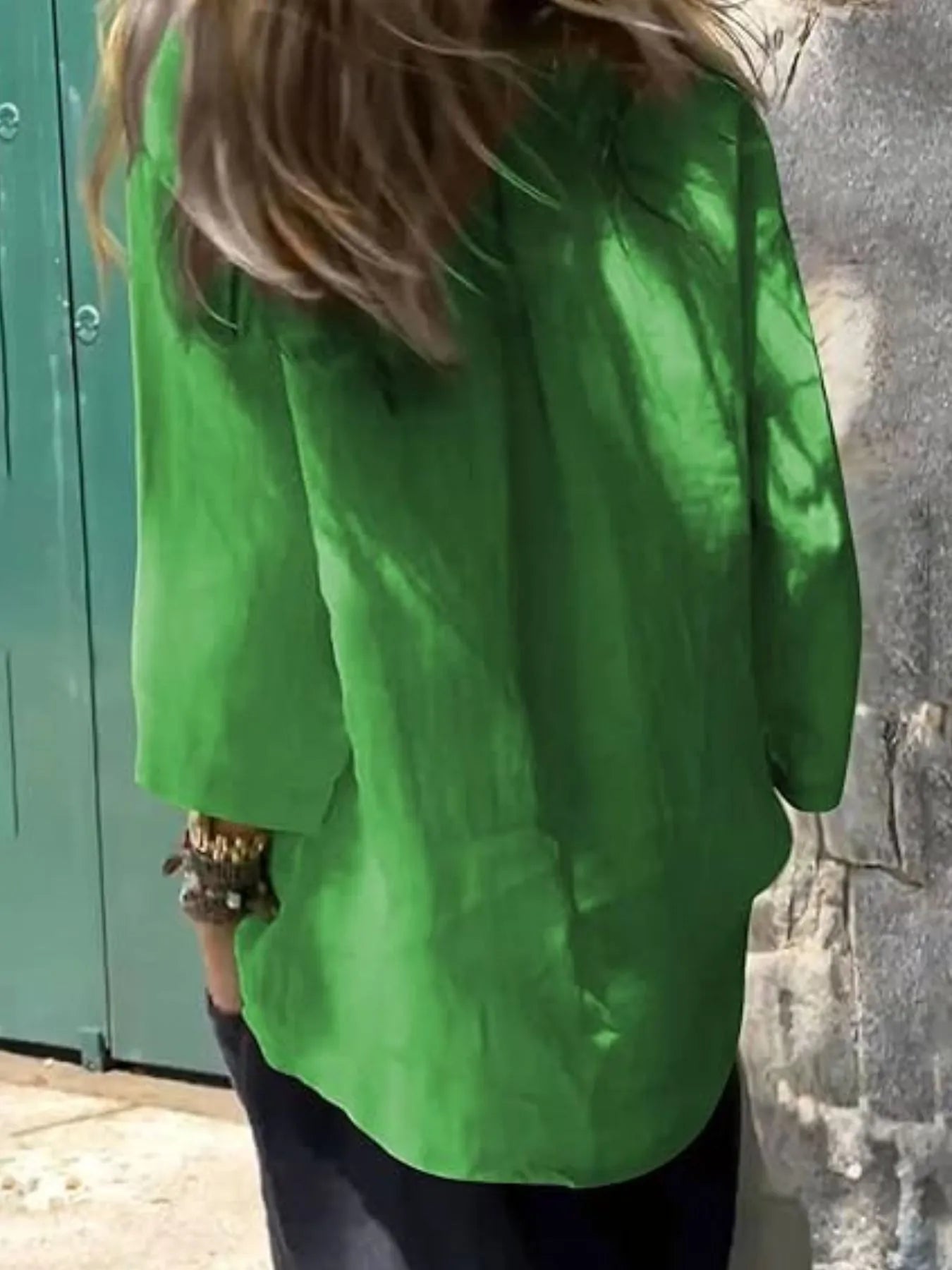 Sarah Express Women's Round Neck Relaxed Fit Blouse Plus Size