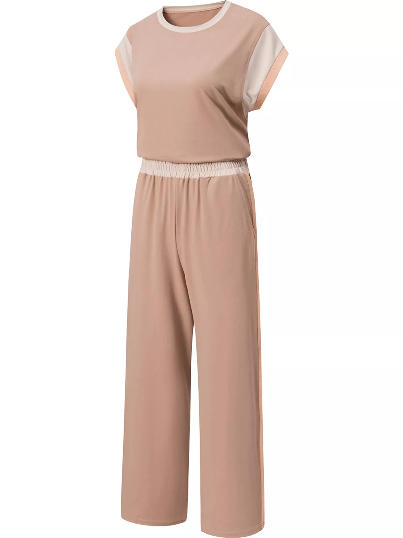 Sarah Express Women's Color Block Detail Casual Two-Piece Set