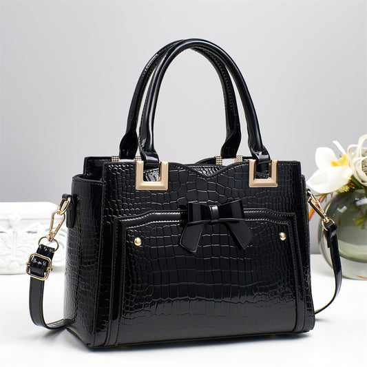 Sarah Express PU Leather Tote & Clutch Set