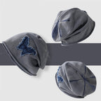 Retro Butterfly Dome Cap Women's Acrylic Sun Protection Hat