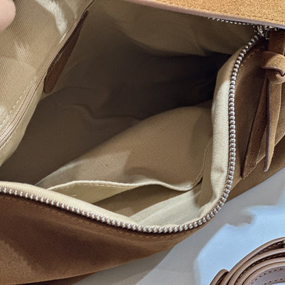 Sarah Express Genuine Leather Crossbody Tote Bag