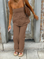 Sarah Express Women's Tube Top and Pants Set