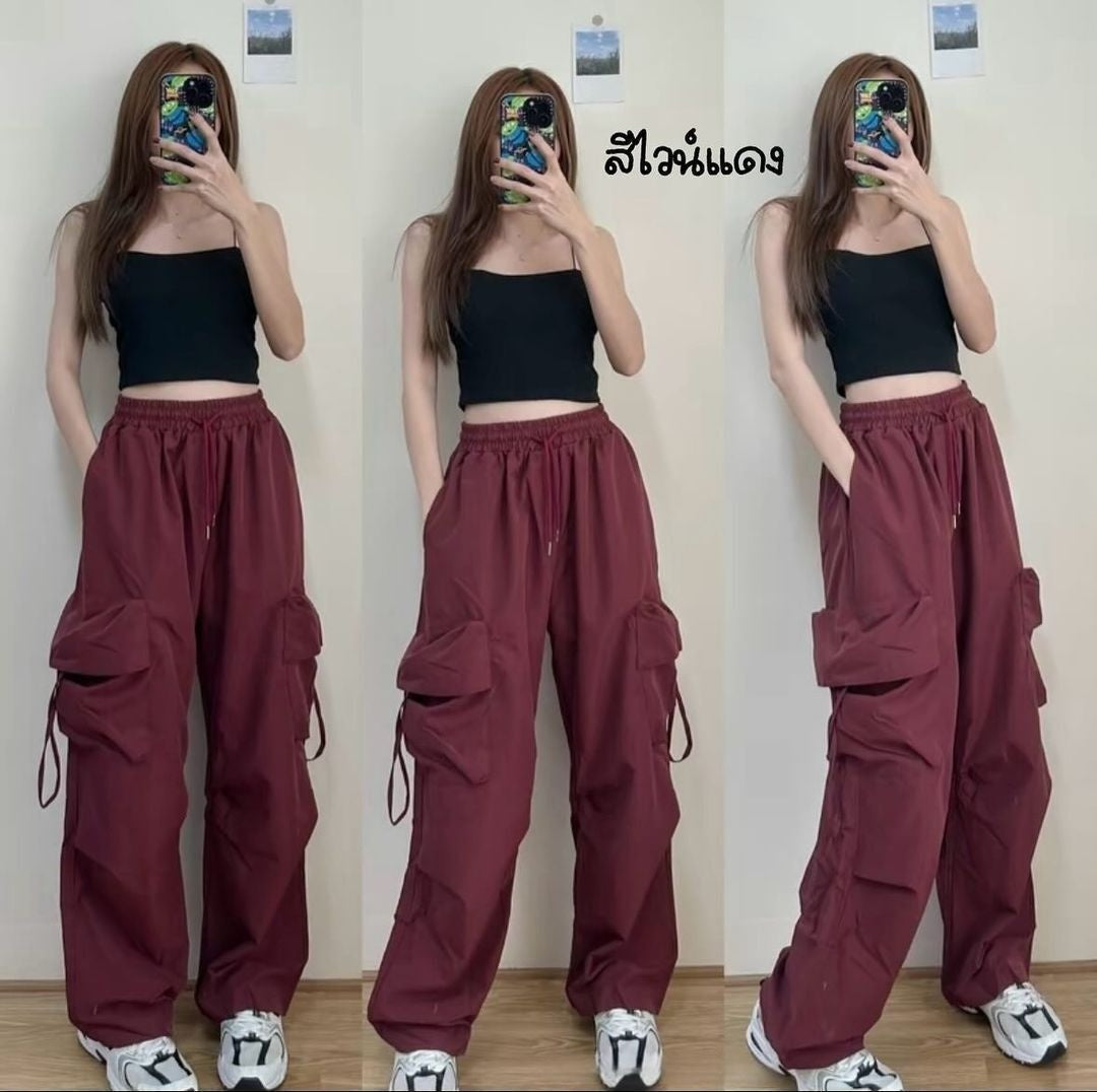 High Waist Quick Drying Retro Casual Pants