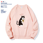 Women's Solid Color Graphic Print Hoodie Long Sleeve Casual Fall Winter Sweatshirt