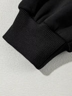 Sarah Express Women's Drop Shoulder Zip Up Jacket and Drawstring Pants Active 2pcs Set