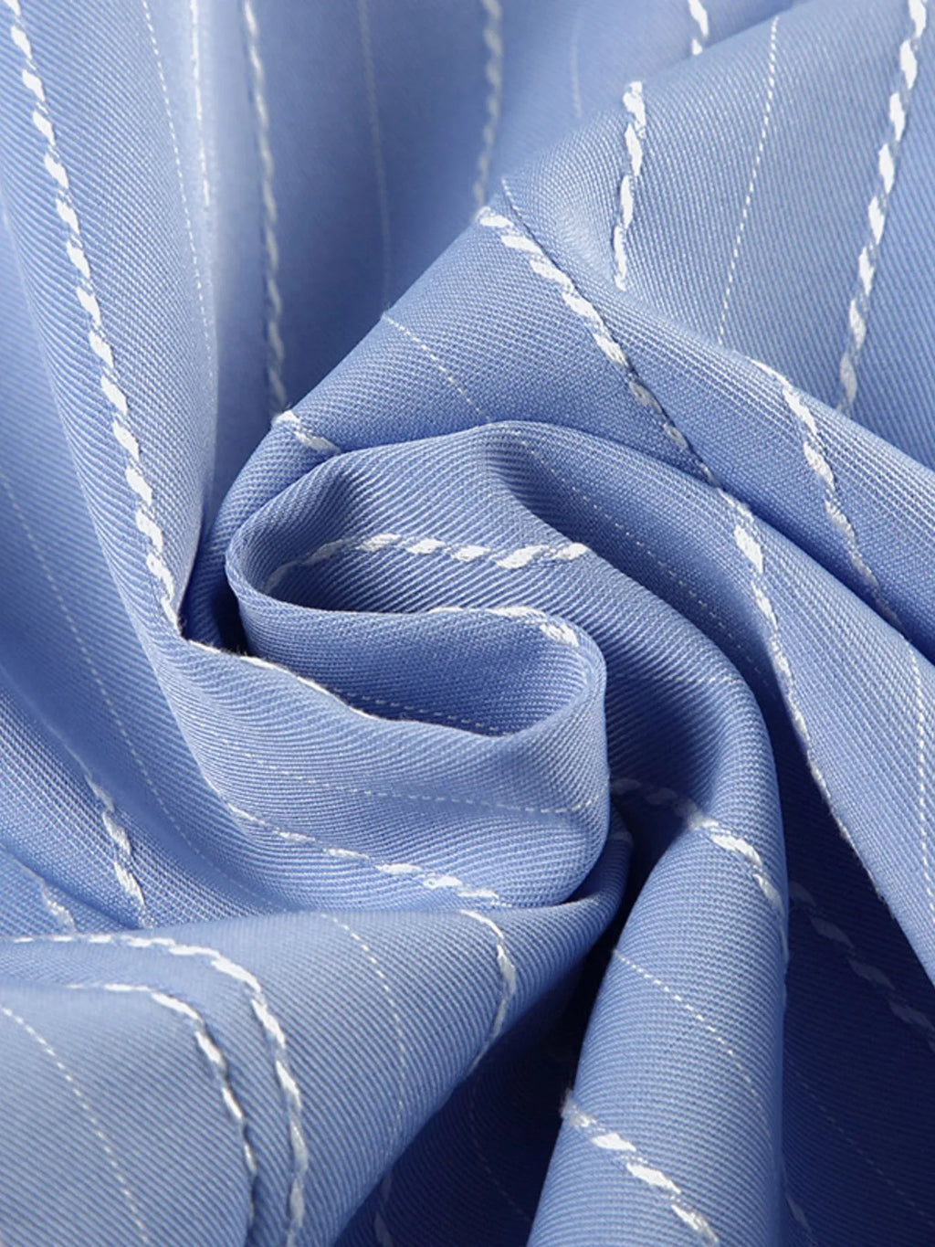 Sarah Express Women's Striped Button-Down Collared Shirt