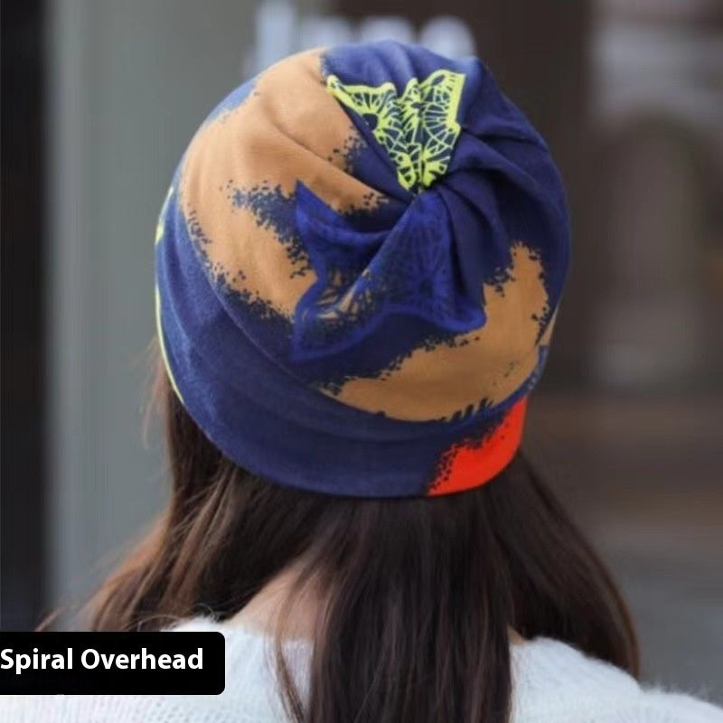 Twisted Convertible Hat Scarf Multi Way Head Wrap Cold Weather Accessory