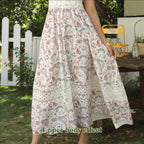 Women's Sleeveless Floral Suspender Maxi Dress