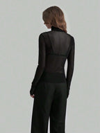 Sarah Express Women's Turtleneck Long Sleeve Top