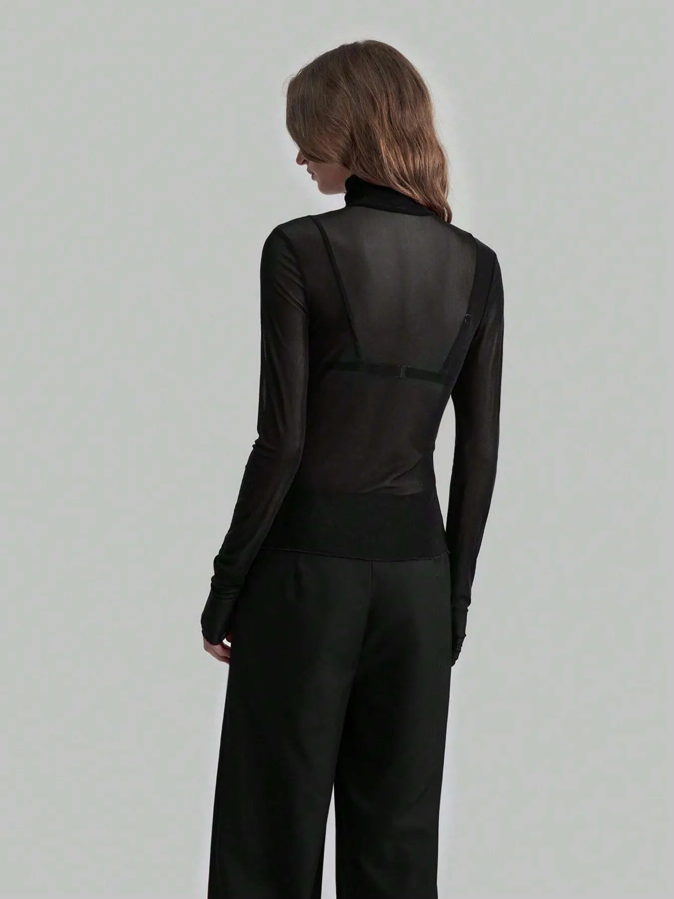 Sarah Express Women's Turtleneck Long Sleeve Top