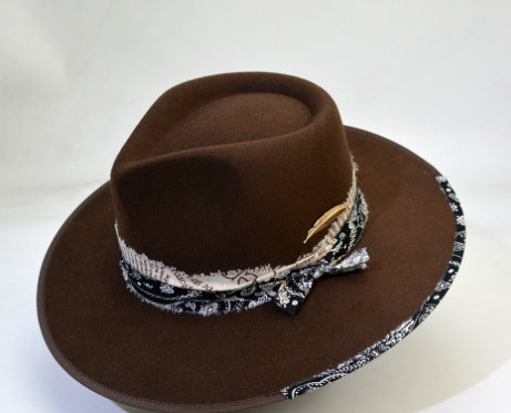 Women's British Wool-Like Felt Hat Bell Crown Elegant Winter