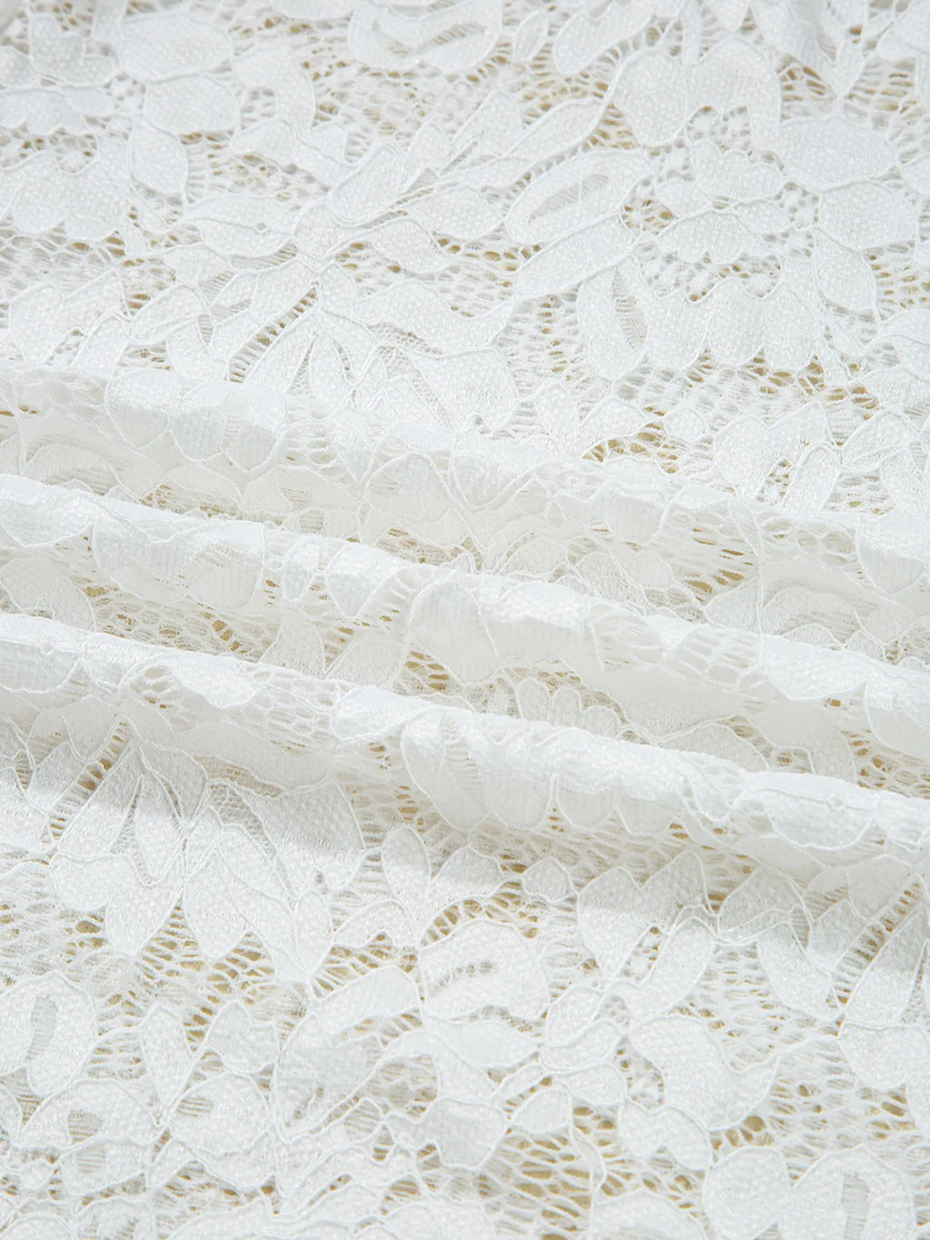 Sarah Express Women's Lace Crochet Bell Sleeve Mock Neck Blouse