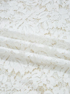 Sarah Express Women's Lace Crochet Bell Sleeve Mock Neck Blouse