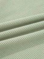 Sarah Express Women's Exposed Seam Waffle Striped Patchwork Baggy Blouse