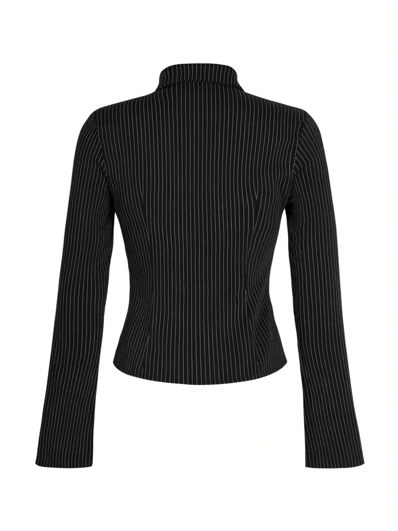 Sarah Express Women's Striped Button Up Long Sleeve Shirt