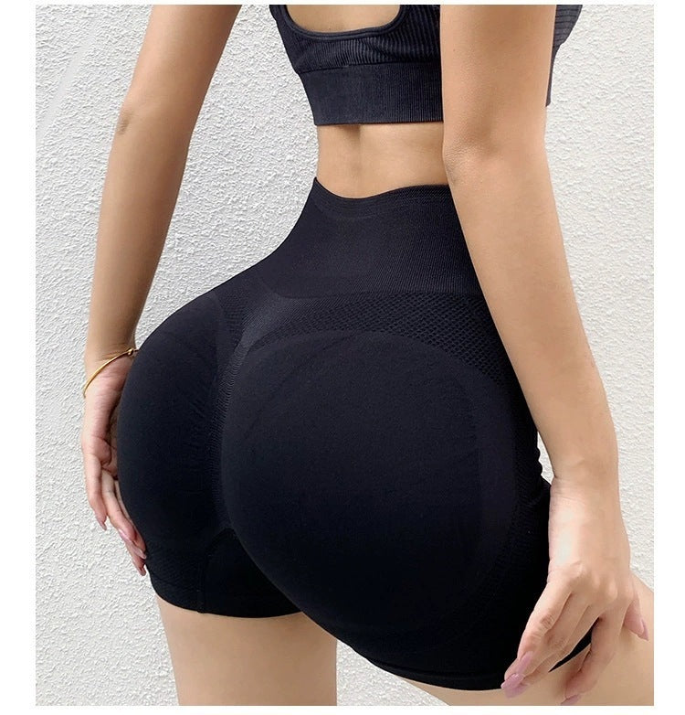 Women's Seamless Butt Lifting Yoga Shorts High Waist Athletic Gym Leggings