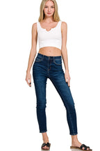 Seamless Split Neck Bra Tank Top