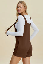 Sarah Express Women’s Plus Size Textured Sleeveless Romper Casual
